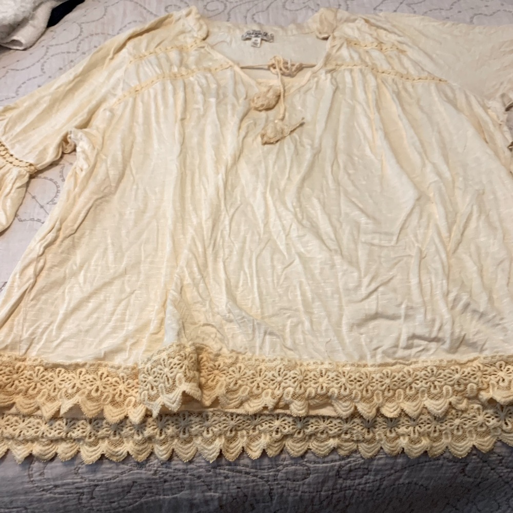 Plus size Boho blouse